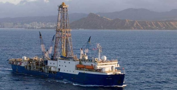 JOIDES research scientific drilling ship