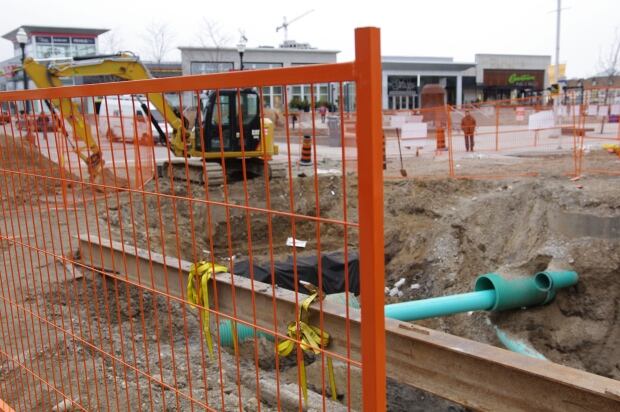 Uptown Waterloo King Street LRT construction corduroy road