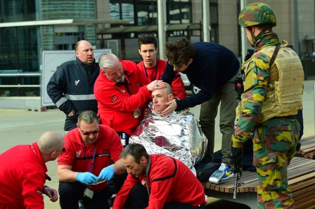 Belgium Maelbeek victim first aid