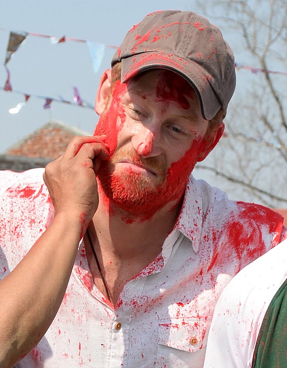 Holi 2016 Prince Harry in Nepal March 22