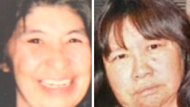 Violet Heathen, left, and Jeanette Chief