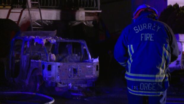 SURREY CAR FIRE