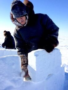 Innosar Issakiark Arviat Nunavut igloo Apr. 11 2016