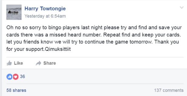 rankin inlet bingo facebook