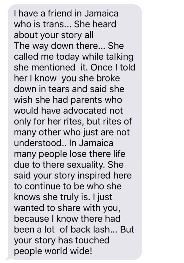 Message of support to Michelle McHale