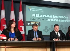 ban asbestos news conference