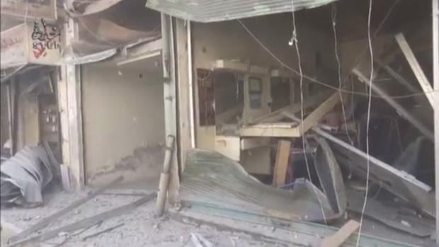 Aleppo UOSSM clinic aftermath 01