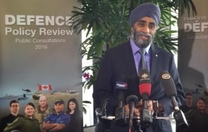 Harjit Singh Sajjan speaks in Vancouver on April, 22, 2016