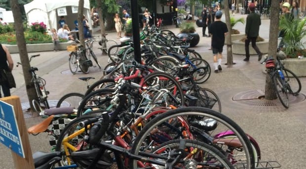 Sled Island Bike Parking