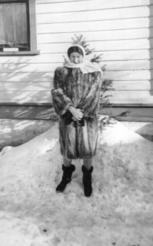 War bride Joan Reichardt, Saskatoon winter