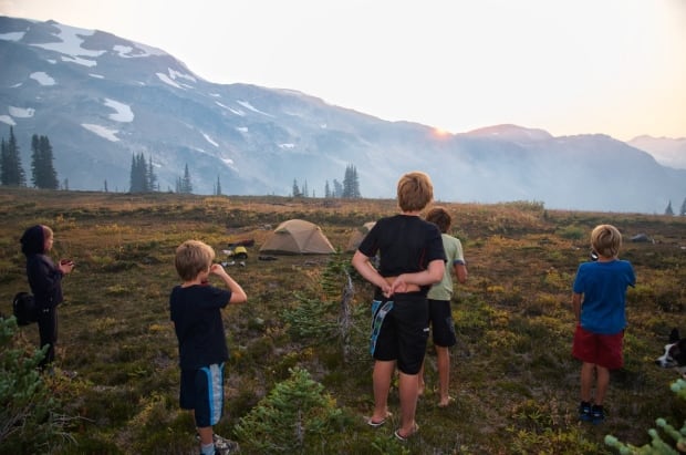 Kids camping