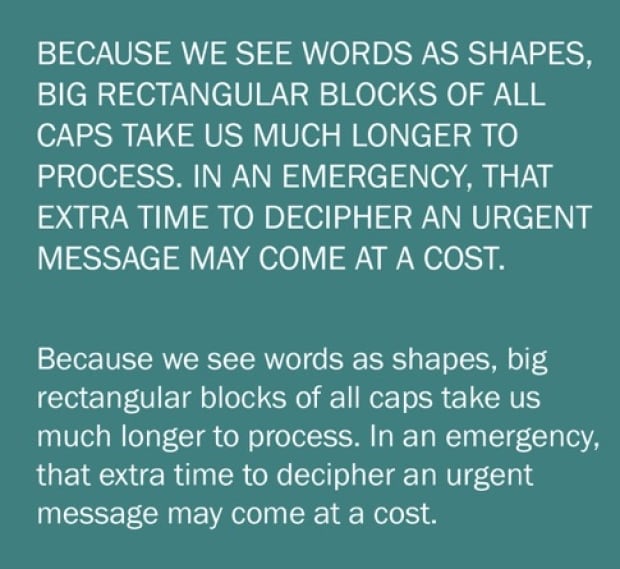 Green all caps