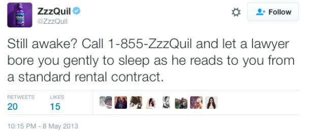 Zzzquil Tweet