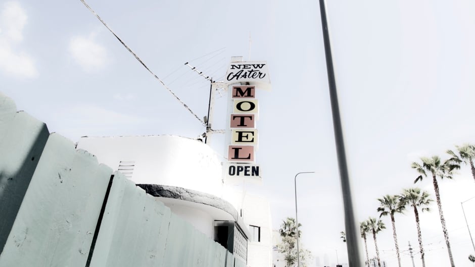 The New Aster Motel in Los Angeles.