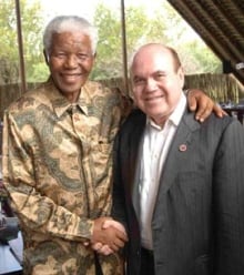 Victor Dahdaleh with Nelson Mandela