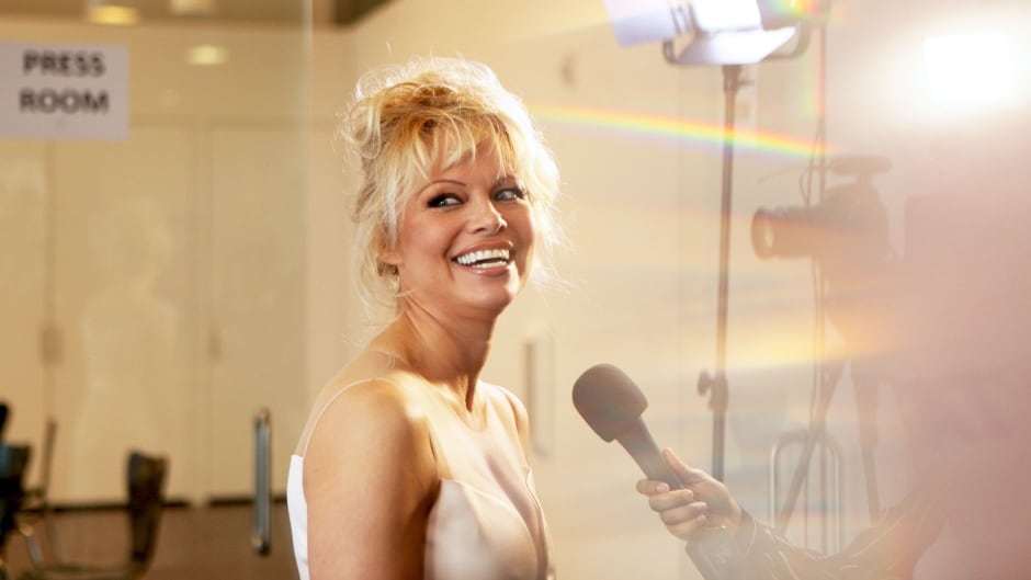 Pamela Anderson, seen at an LA launch party for PETA, recently co-wrote a Wall Street Journal column that refers to pornography as mass debasement and the dark side of adult sexuality.