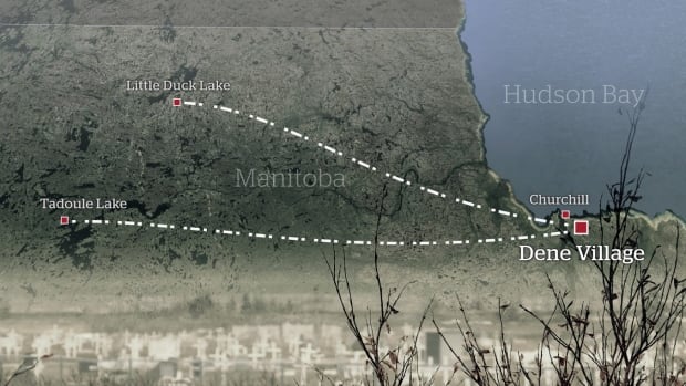 Map for Sayisi Dene story