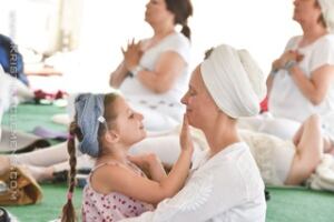Snatam Kaur with daughter