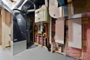 Mechanical room Minto house net zero pump basement energy ottawa