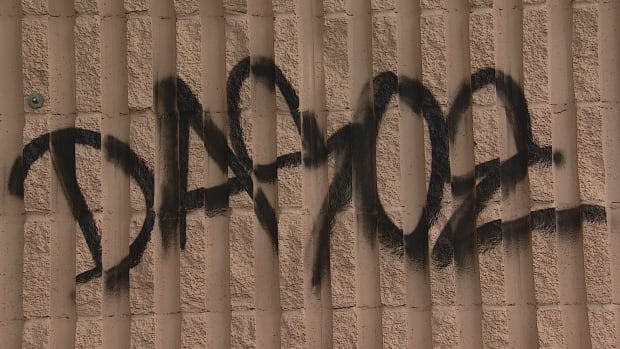 Graffiti tag wall
