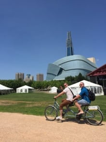 Dan Clapson and Tourism Winnipeg's Mike Green