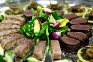 Rankin Inlet caribou on platter at Rideau Hall