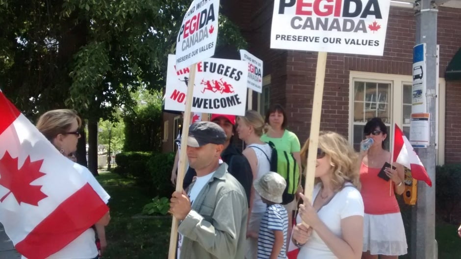 Kim Fry was in downtown Toronto when she came upon an anti-refugee rally organized by Patriotic Europeans Against the Islamization of the West (known by its German acronym PEGIDA). Fry decided to confront such beliefs by organizing a counter rally of her own.