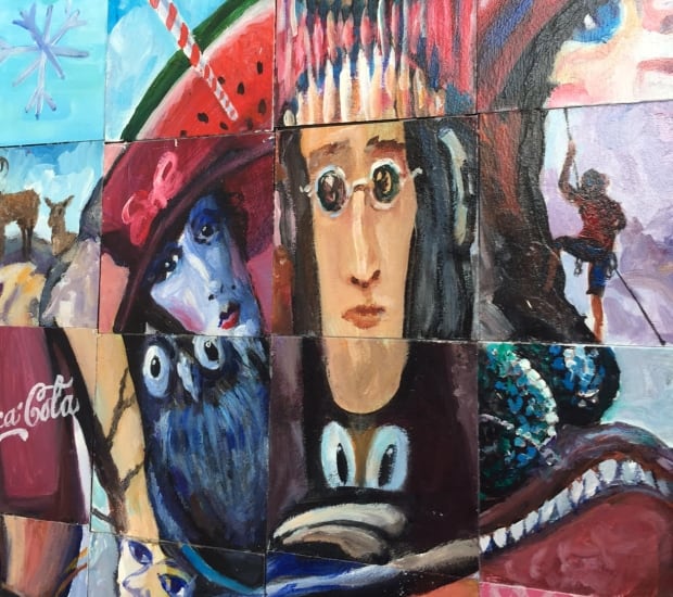 Mural Sask Warman Canada 150 mosaic
