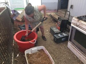 Farmer at Northern Farm Training Institute