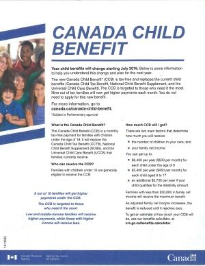 Child Benefit Form Stop Roughly 3.9 million Canadian households received this letter last month, explaining how the child benefits system is about to change. (CBC News)