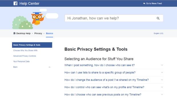 Facebook Help Center