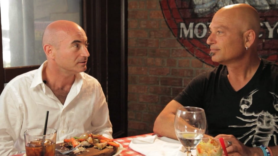 Howie Mandel, right, and Vic Cohen are shown in this undated handout photo from the documentary Committed.