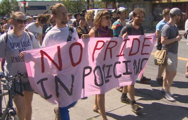 No Pride in Policing Black Lives Matter Dyke Walk