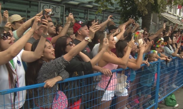 Vancouver Pride Parade take picture of Justin Trudeau