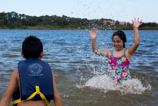 Lake fun generic children playing sunshine cottage