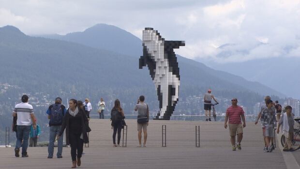 Douglas Coupland Orca in Coal Harbour
