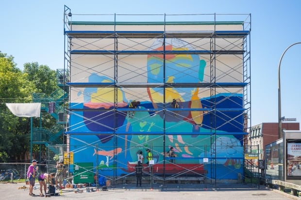 The Cape Dorset mural in Montreal
