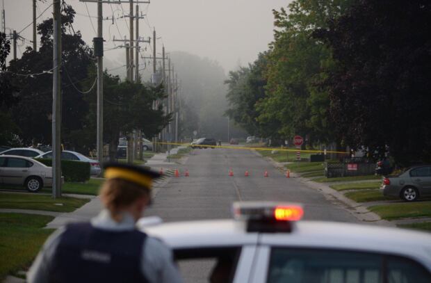 Strathroy Ontario police scene