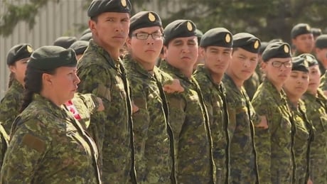Youth aborginal recruits from all over western Canada graduated from the six-week Bold Eagle basic training course in Wainwright. Bold Eagle