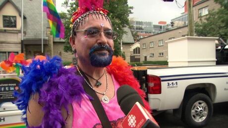 John Aubry says he comes to Capital Pride parade every year. He's only ever missed 1. pride parade ottawa