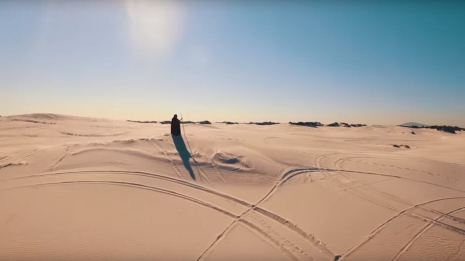 A still from the official video for A Tribe Called Red's newest track, "R.E.D."