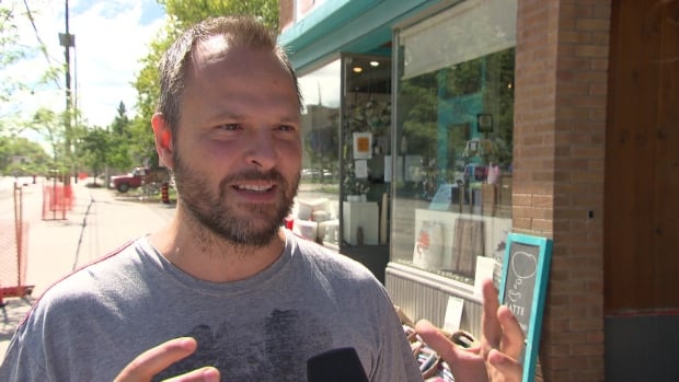 Gabriel Houle owns the Café Qui Pense on Main Street