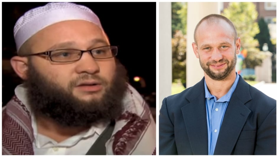 A photo, left, of Jesse Morton in 2009, when he went by the name Younus Abdullah Muhammed. Now, Jesse Morton is a former al-Qaeda recruiter, working to counter Islamic extremism through his work as a research fellow with George Washington University.