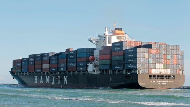In This Photo Taken Monday Oct 10 2011 The Cargo Ship Hanjin In This Photo Taken Monday Oct 10 2011 The Cargo Ship Hanjin