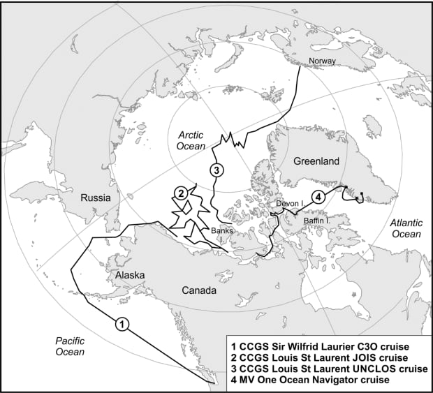 Arctic microplastics study route