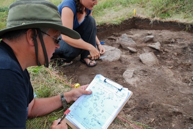 Greg Mumford, archeologist at Point Rosee viking dig
