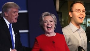 Hillary Clinton and donald collage