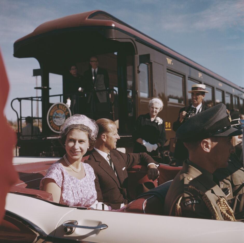 Queen Elizabeth Prince Philip royal tour Carcross Yukon 1959