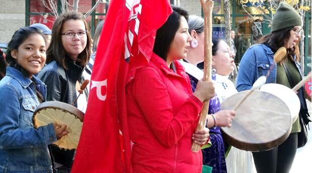 Awo Taan Healing Lodge Sisters in Sprit March and Vigil.