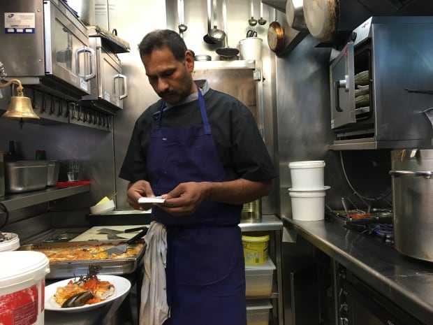 Sous chef Kandiah Rajah